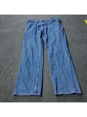 Berkley Jensen Straight Jeans Mens 36x30  Blue Cotton Denim Streetwear
